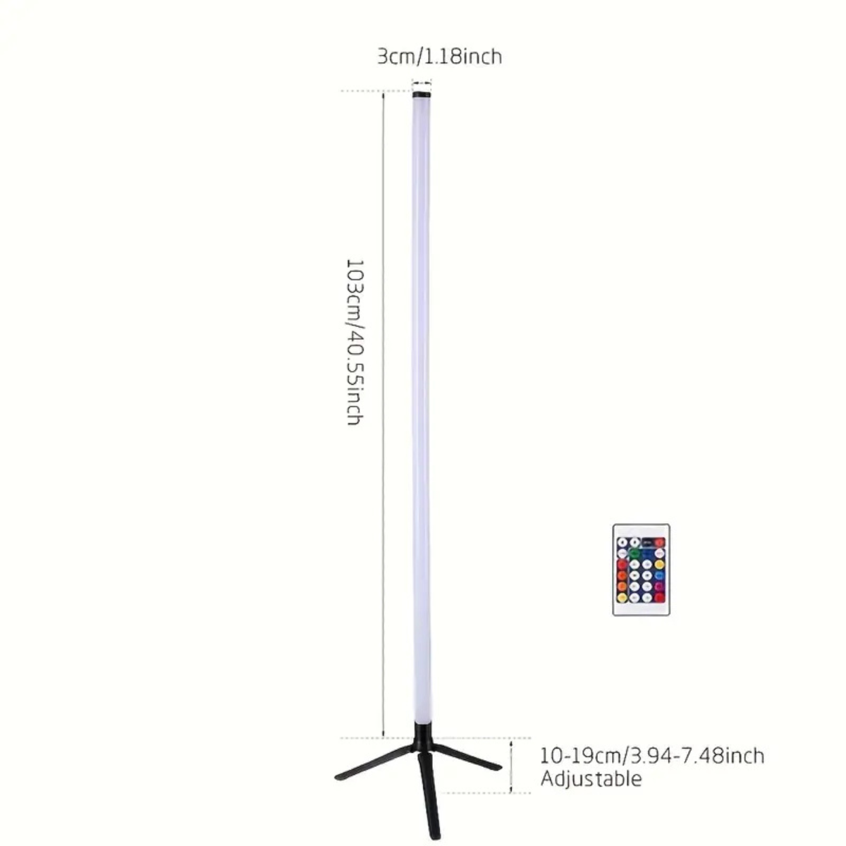 Lampă de podea RGB cu iluminare reglabilă multicolor, decor pentru cameră de gaming sau living