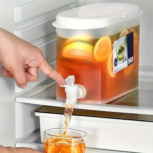 Dispenser de Băuturi din plastic transparent, cu robinet anti-reflux 3,5L
